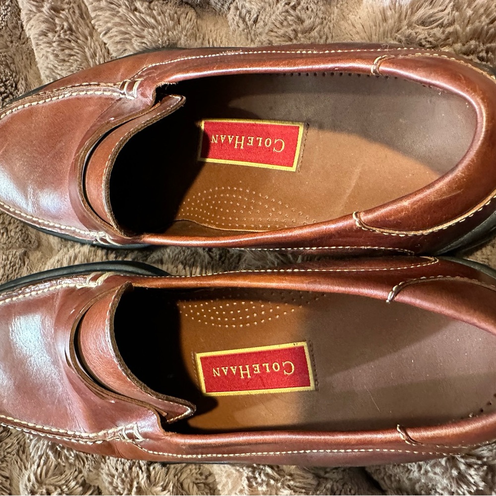 Cole Haan Chestnut Leather Loafers - Picture 6 of 10